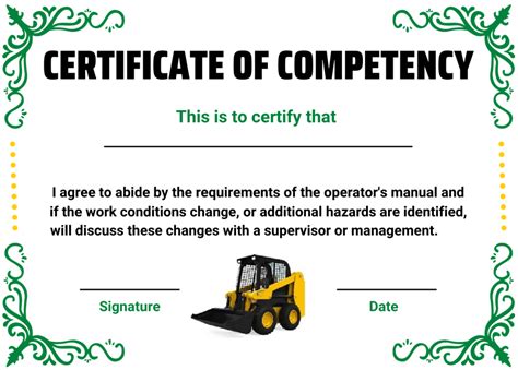 skid steer loader voc|Verification of Competency for a Skid Steer Loader.